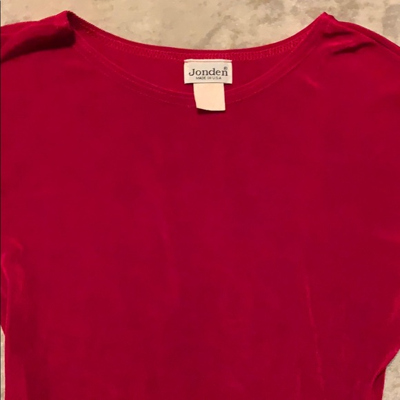 Joden Red slinky body suit acetate small - Picture 2 of 3